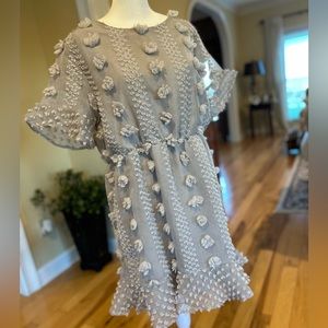 &merci Beautiful Textured Gray Women’s Mini Dress